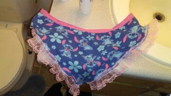 Lace has been applied to Panties
